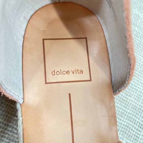 Dolce Vita Liza Coral Suede Leather Wedge Platform Sandal, Espadrilles, Ladies 8 - Picture 9 of 10